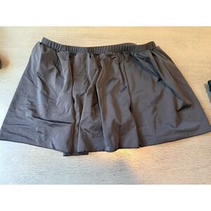 SKIRTED black CA CELIN   lined swimsuit bikini bottom size XL